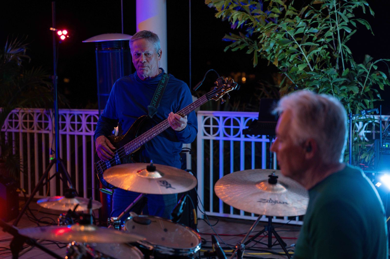 Rick locked in on bass